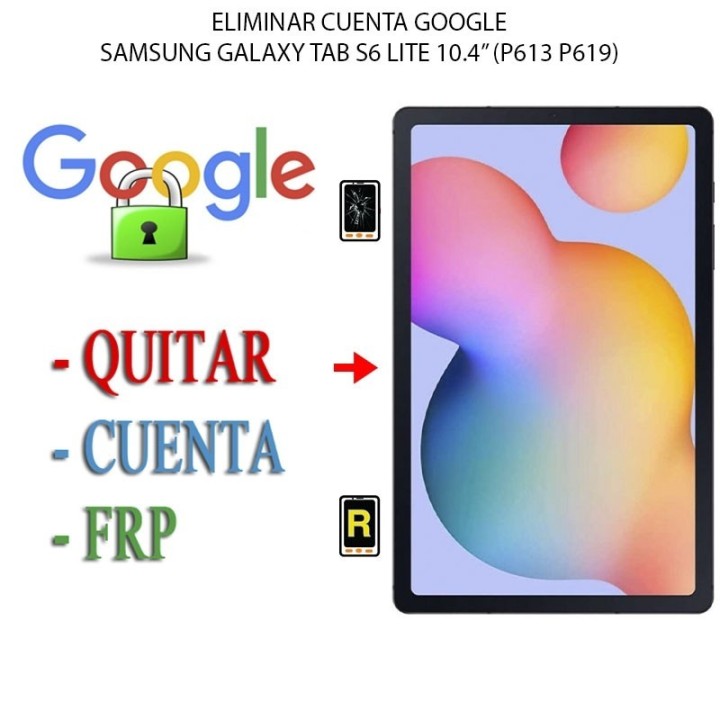 Eliminar Contraseña y Cuenta Google Samsung Galaxy Tab S6 Lite 2022