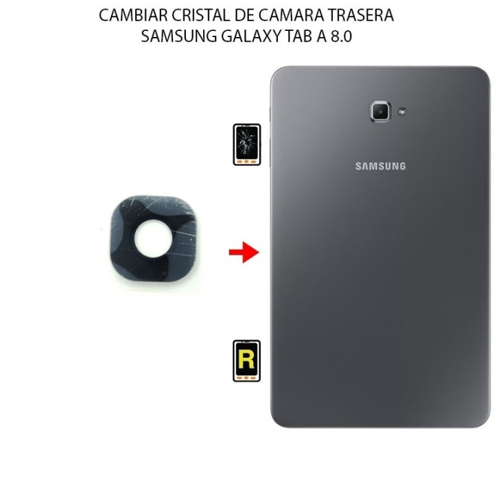 Cambiar Cristal Cámara Trasera Samsung Galaxy Tab A 8.0 2017