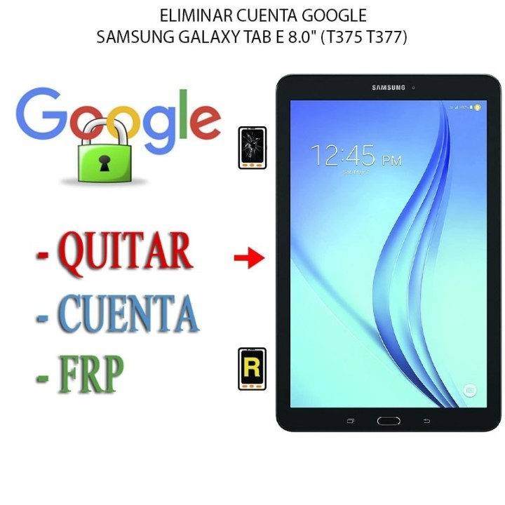 Eliminar Contraseña y Cuenta Google Samsung Galaxy Tab E 8.0