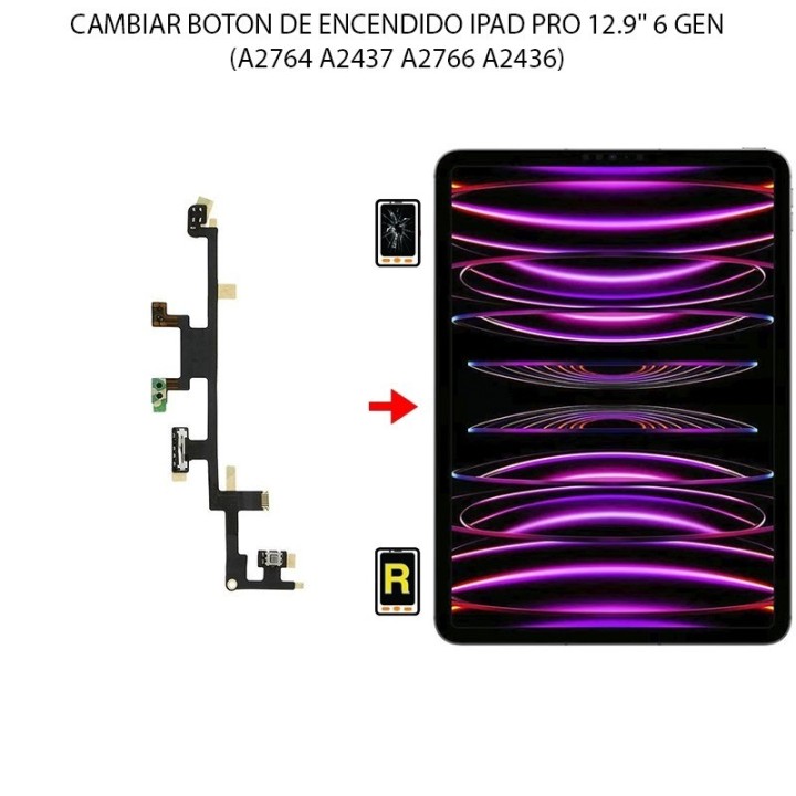 Cambiar Botón De Encendido iPad Pro 12.9 2022