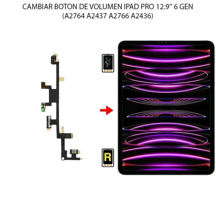 Cambiar Botón De Volumen iPad Pro 12.9 2022