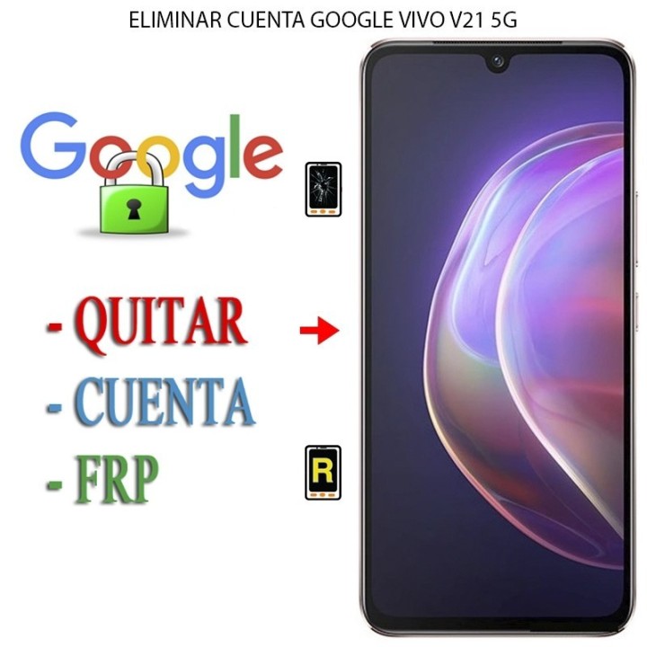 Eliminar Contraseña y Cuenta Google Vivo V21 5G