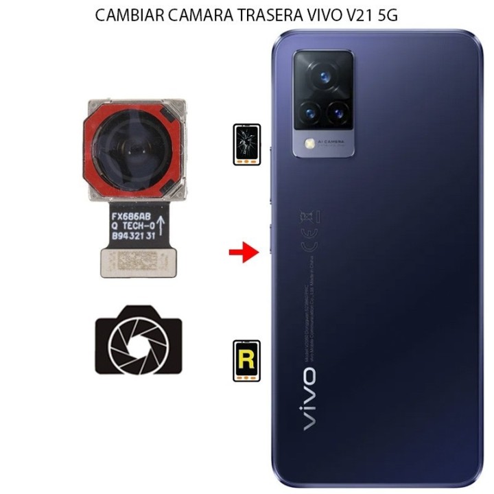 Cambiar Cámara Trasera Vivo V21 5G