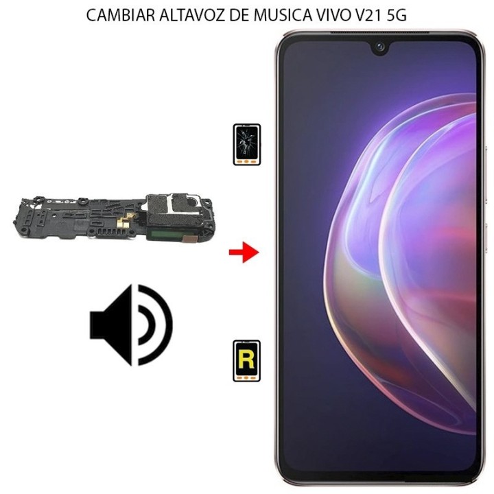 Cambiar Altavoz de Música Vivo V21 5G