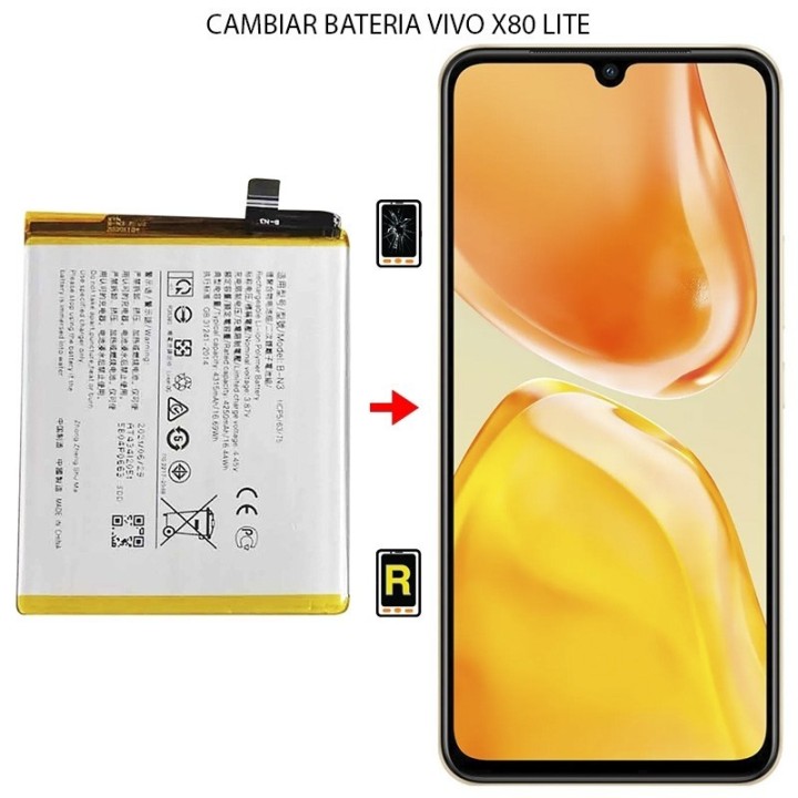 Cambiar Batería Vivo X80 Lite