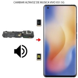 Cambiar Altavoz de Música Vivo X51 5G