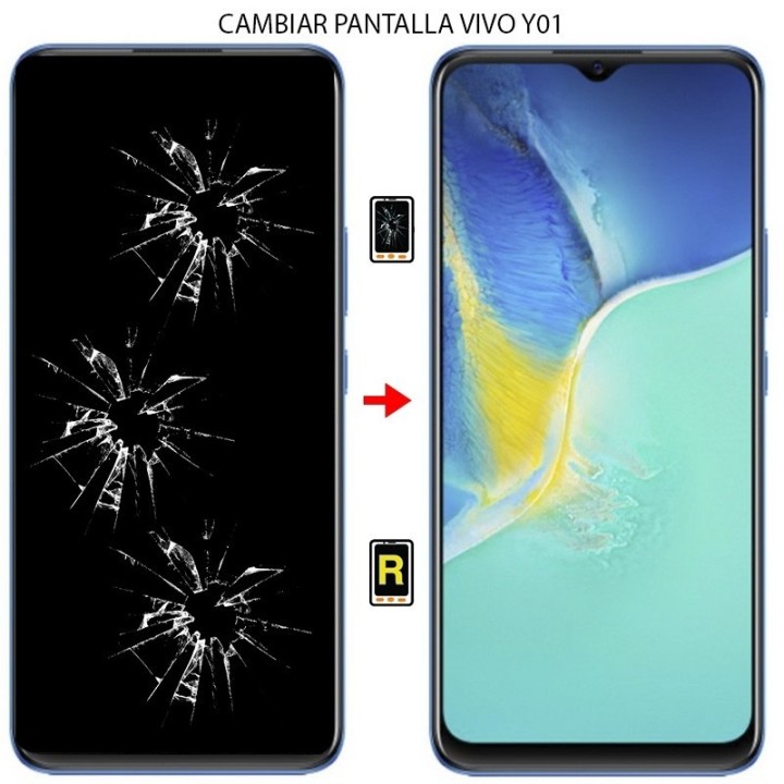 Cambiar Pantalla Vivo Y01