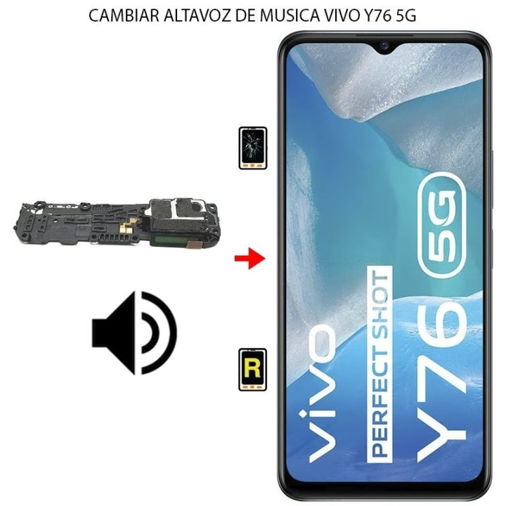 Cambiar Altavoz de Música Vivo Y76 5G