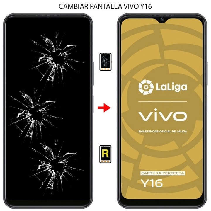 Cambiar Pantalla Vivo Y16