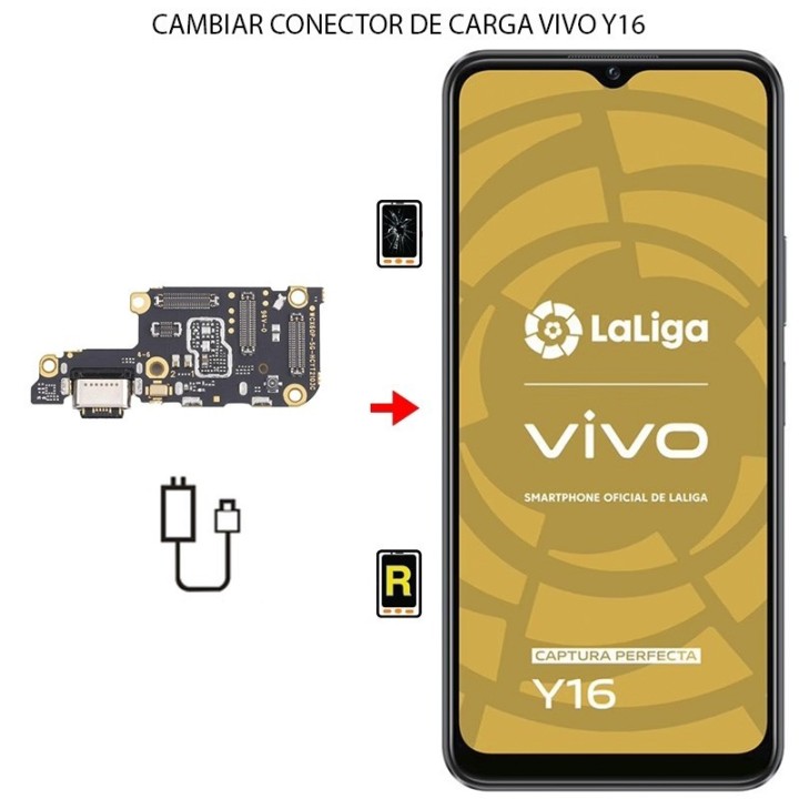 Cambiar Conector de Carga Vivo Y16