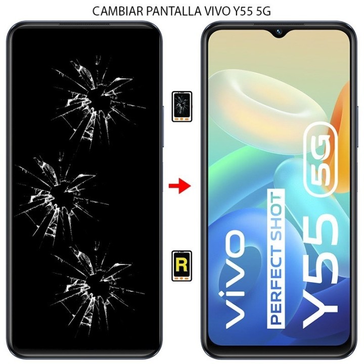 Cambiar Pantalla Vivo Y55 5G