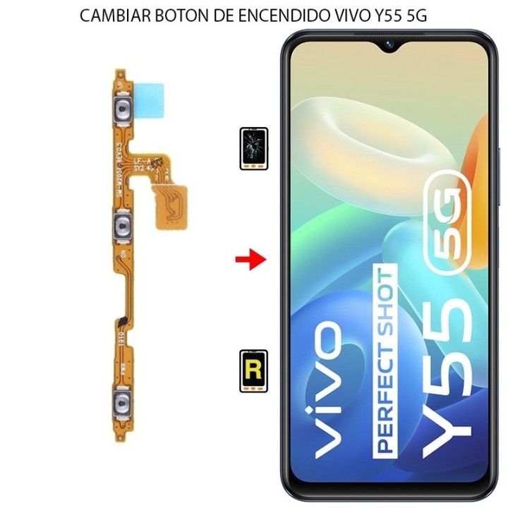 Cambiar Botón de Encendido Vivo Y55 5G