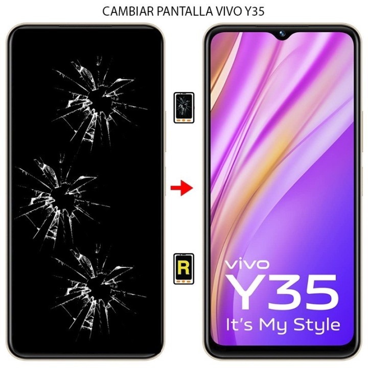 Cambiar Pantalla Vivo Y35