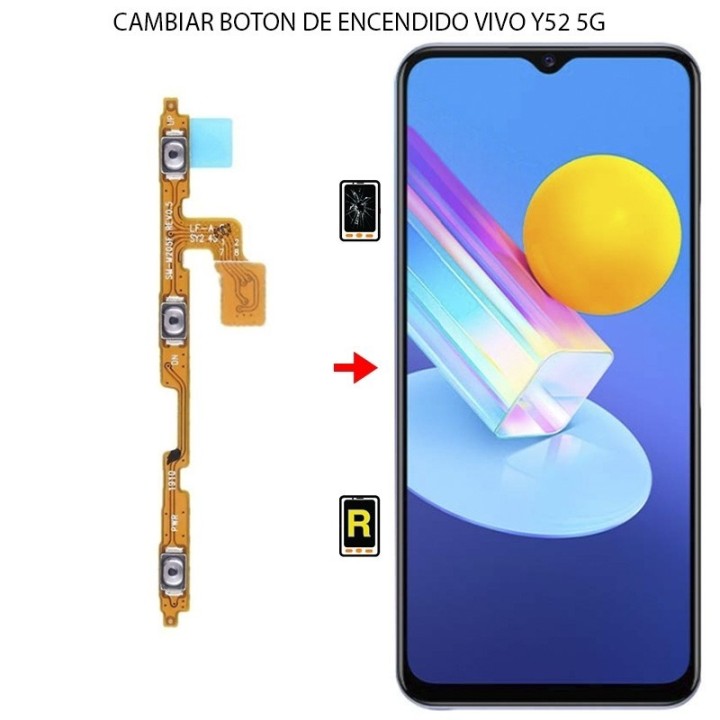 Cambiar Botón de Encendido Vivo Y52 5G