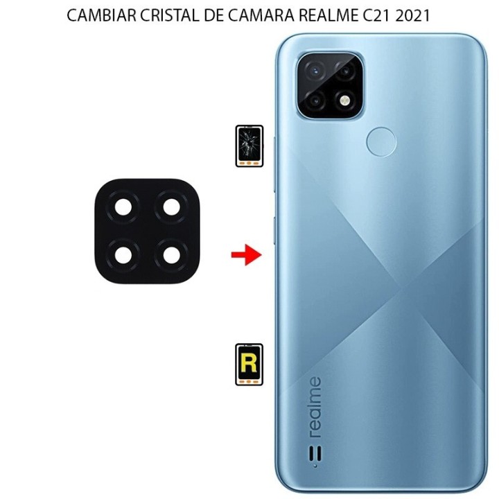 Cambiar Cristal Cámara Trasera Realme C21