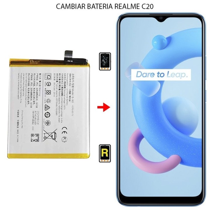 Cambiar Batería Realme C20