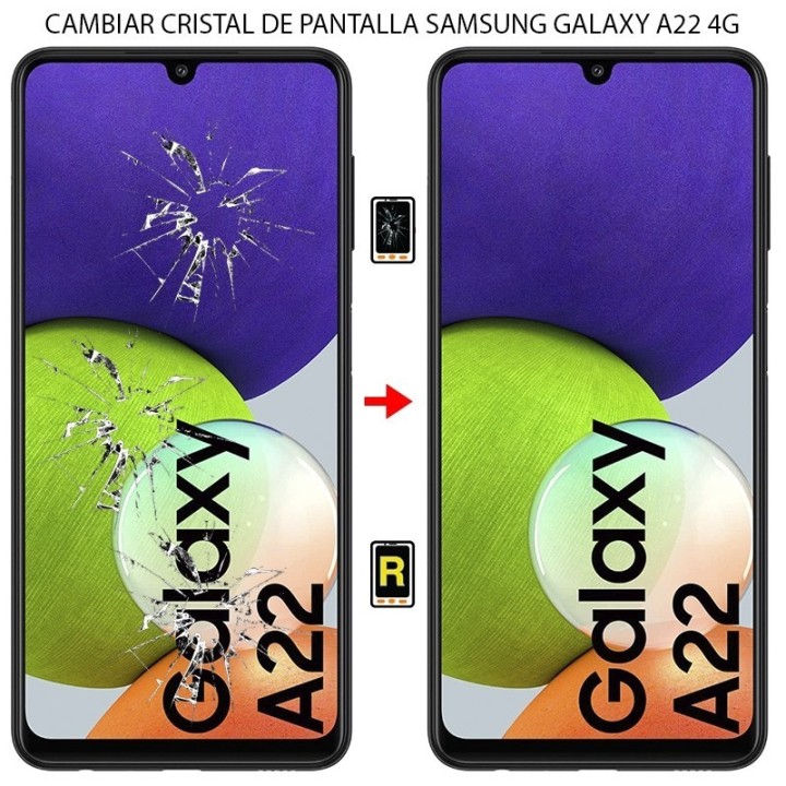 Cambiar Cristal de Pantalla Samsung Galaxy A22 4G