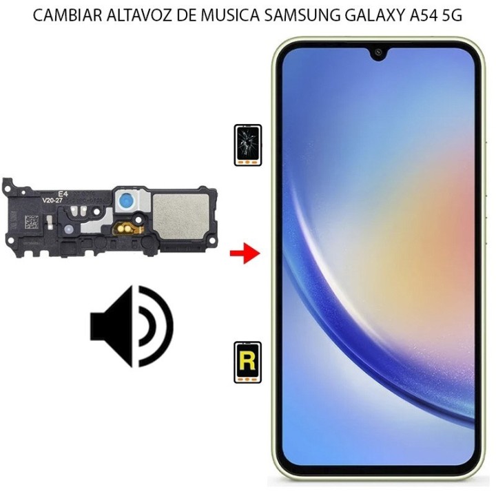Cambiar Altavoz de Música Samsung Galaxy A54 5G