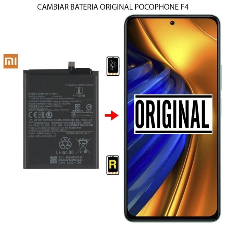 Cambiar Batería Original Xiaomi Poco F4 BP49