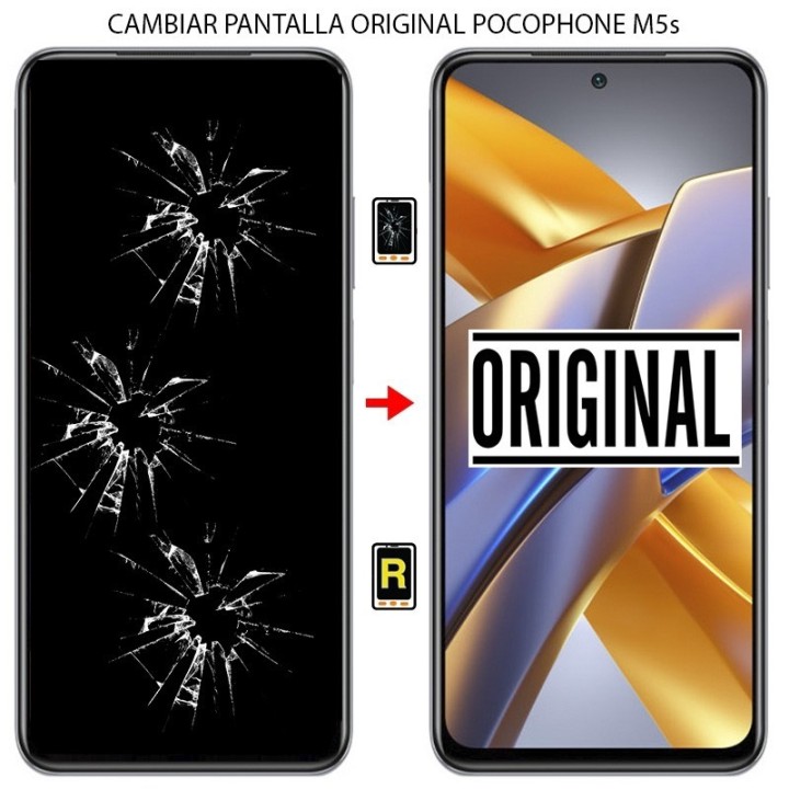 Cambiar Pantalla Xiaomi Poco M5s Original Sin Marco