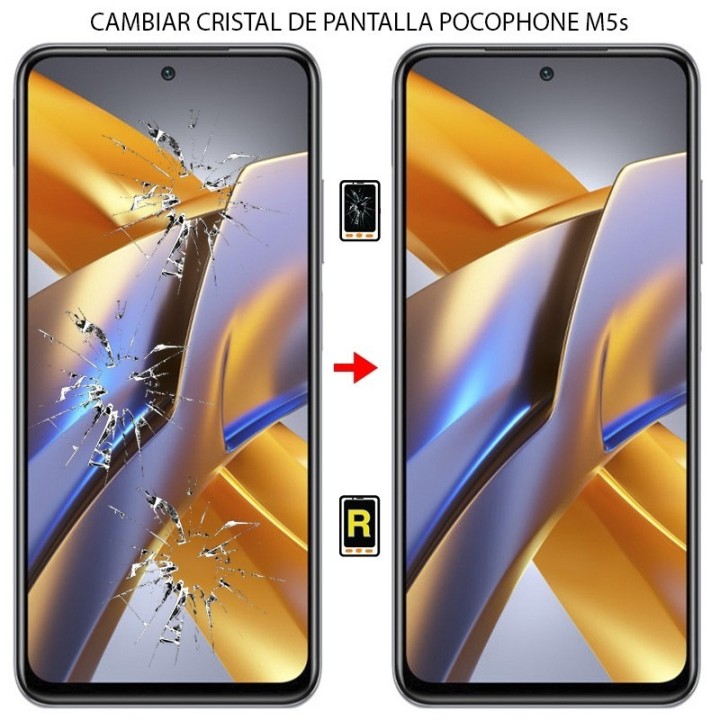 Cambiar Cristal de Pantalla Xiaomi Poco M5s