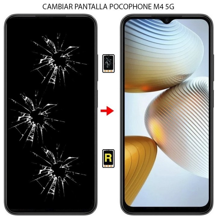 Cambiar Pantalla Xiaomi Poco M4 5G