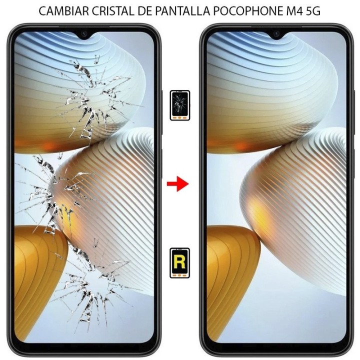 Cambiar Cristal de Pantalla Xiaomi Poco M4 5G