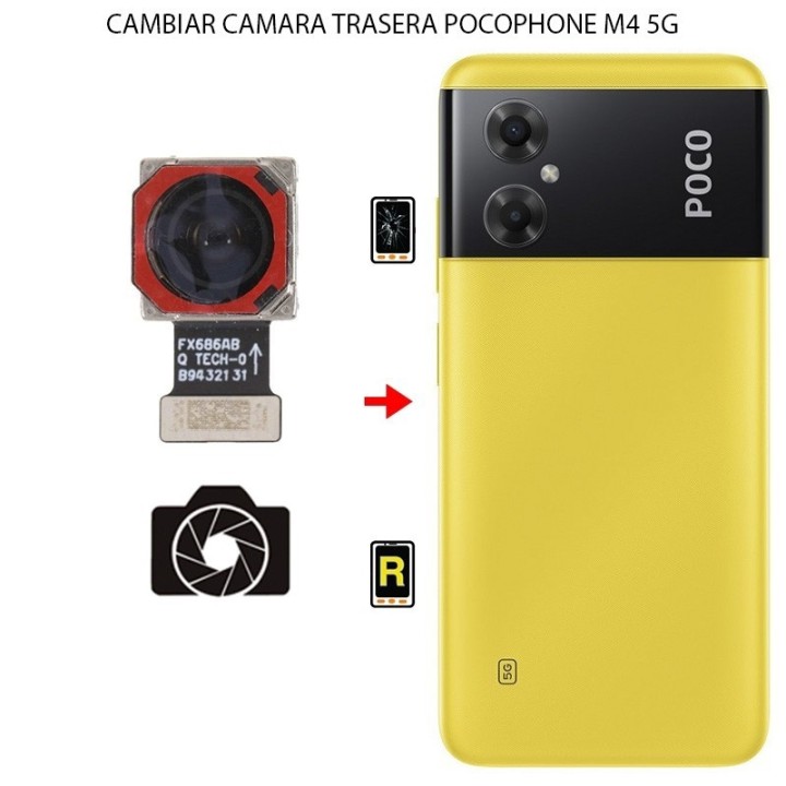 Cambiar Cámara Trasera Xiaomi Poco M4 5G