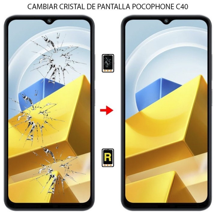 Cambiar Cristal de Pantalla Xiaomi Poco C40