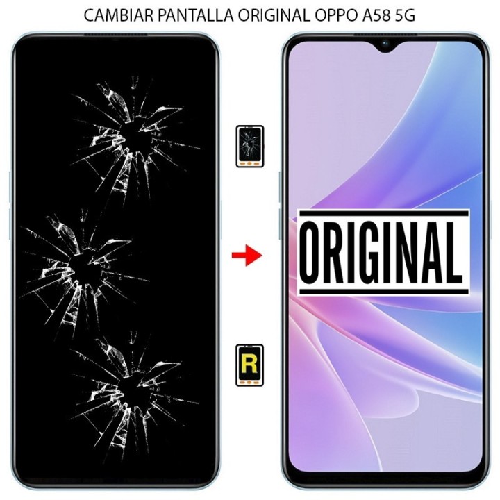 Cambiar Pantalla Original Oppo A58 5G