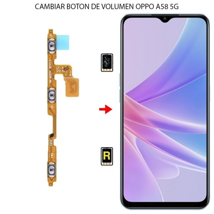 Cambiar Botón de Volumen Oppo A58 5G