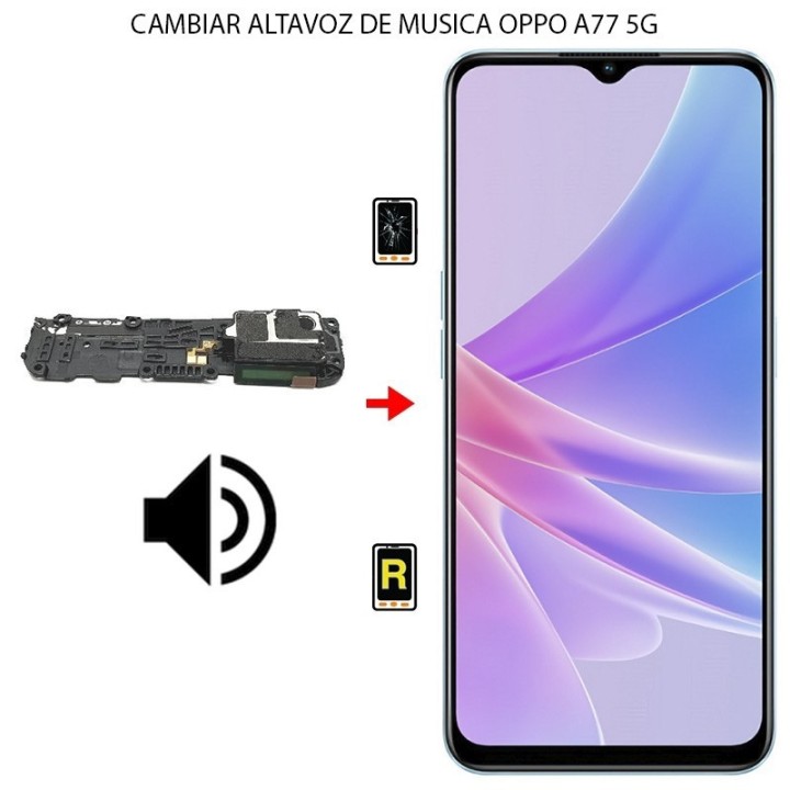 Cambiar Altavoz de Música Oppo A77 5G