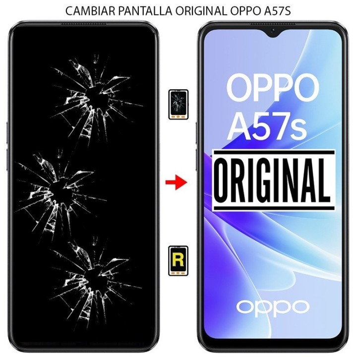 Cambiar Pantalla Original Oppo A57s