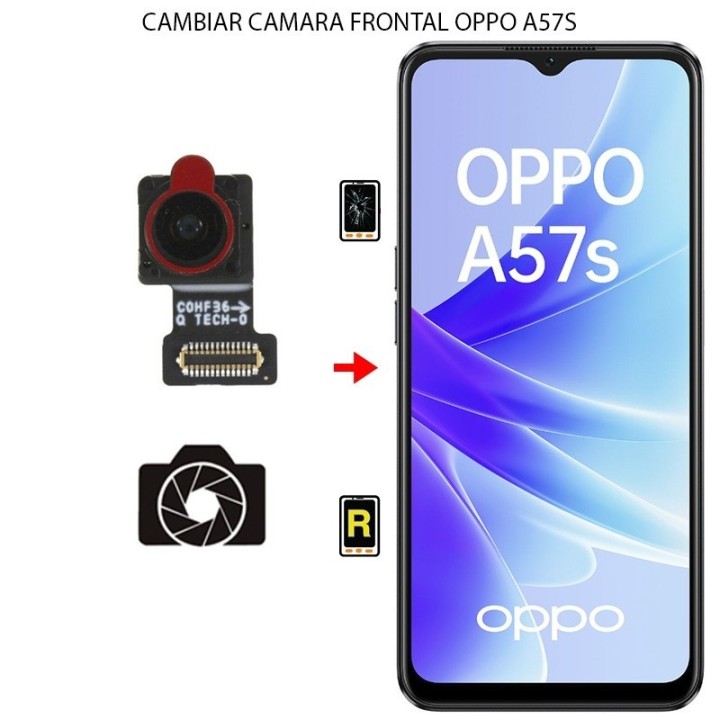 Cambiar Cámara Frontal Oppo A57s