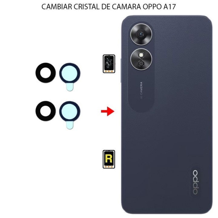 Cambiar Cristal Cámara Trasera Oppo A17
