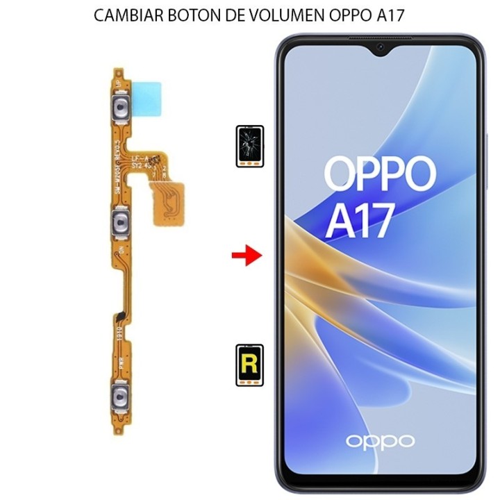 Cambiar Botón de Volumen Oppo A17