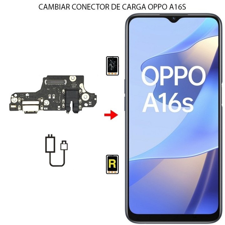 Cambiar Conector de Carga Oppo A16s