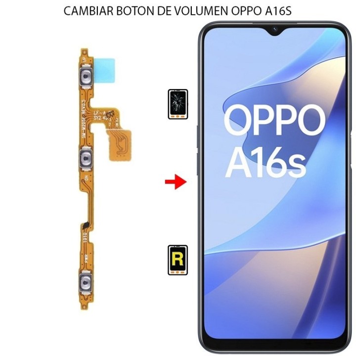 Cambiar Botón de Volumen Oppo A16s