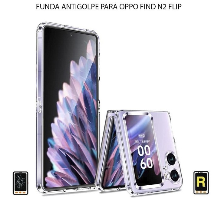 Funda Antigolpe Transparente Oppo Find N2 Flip