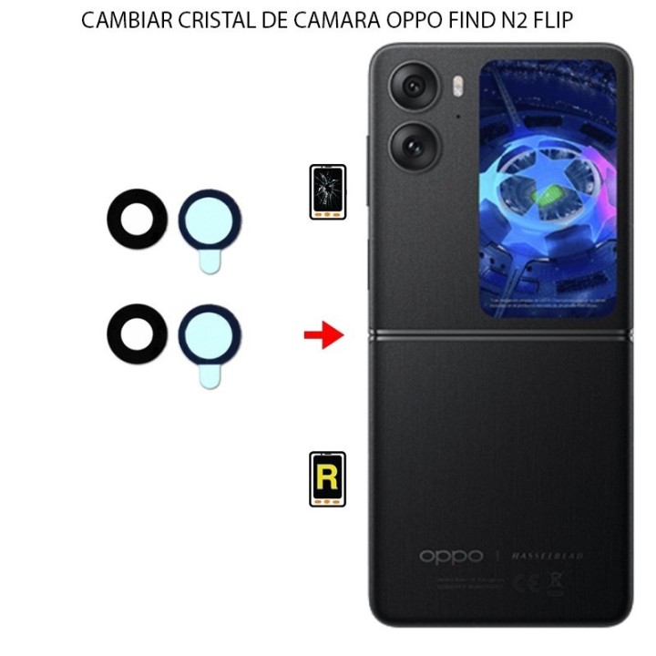 Cambiar Cristal Cámara Trasera Oppo Find N2 Flip