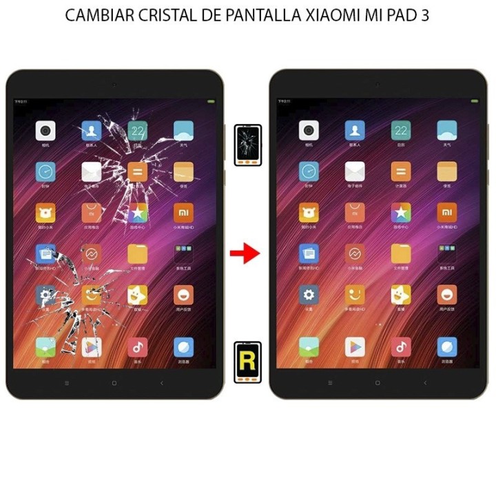 Cambiar Cristal De Pantalla Xiaomi Mi Pad 3