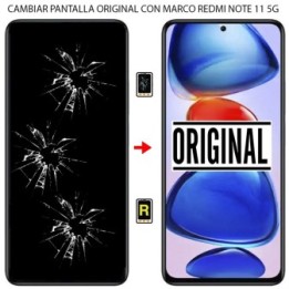 Cambiar Pantalla Xiaomi Redmi Note 11 5G Original con Marco