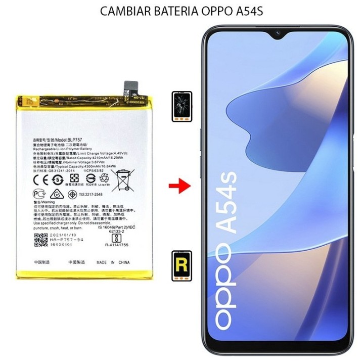 Cambiar Batería Oppo A54S