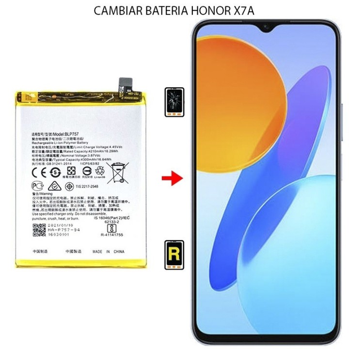Cambiar Batería Honor X7a
