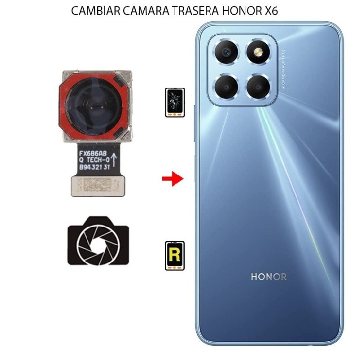Cambiar Cámara Trasera Honor X6
