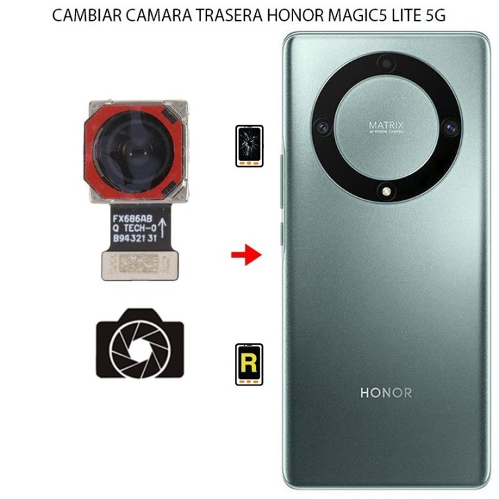 Cambiar Cámara Trasera Honor Magic 5 Lite 5G