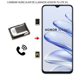 Cambiar Auricular de Llamada Honor 70 Lite
