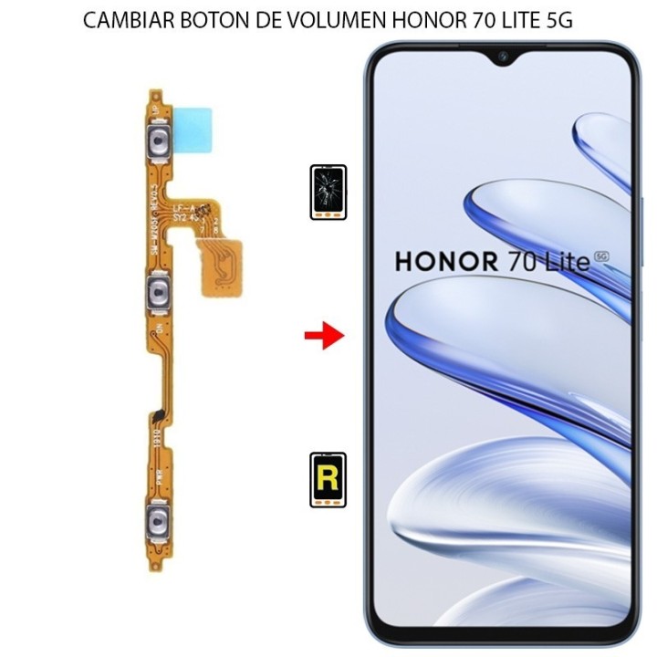 Cambiar Botón de Volumen Honor 70 Lite