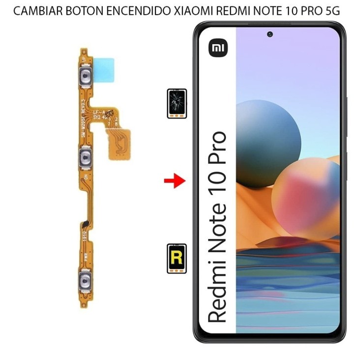 Cambiar Botón de Encendido Xiaomi Redmi Note 10 Pro 5G