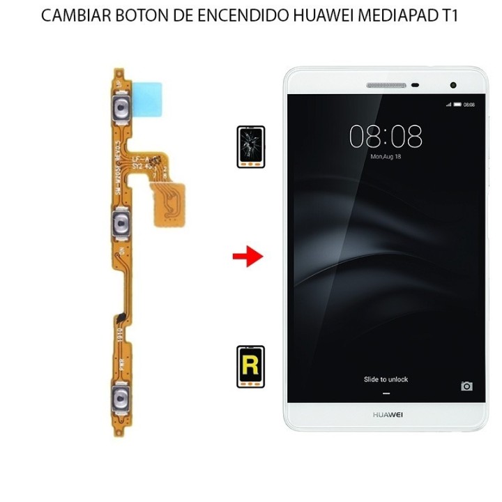 Cambiar Botón De Encendido Huawei MediaPad T1 8.0